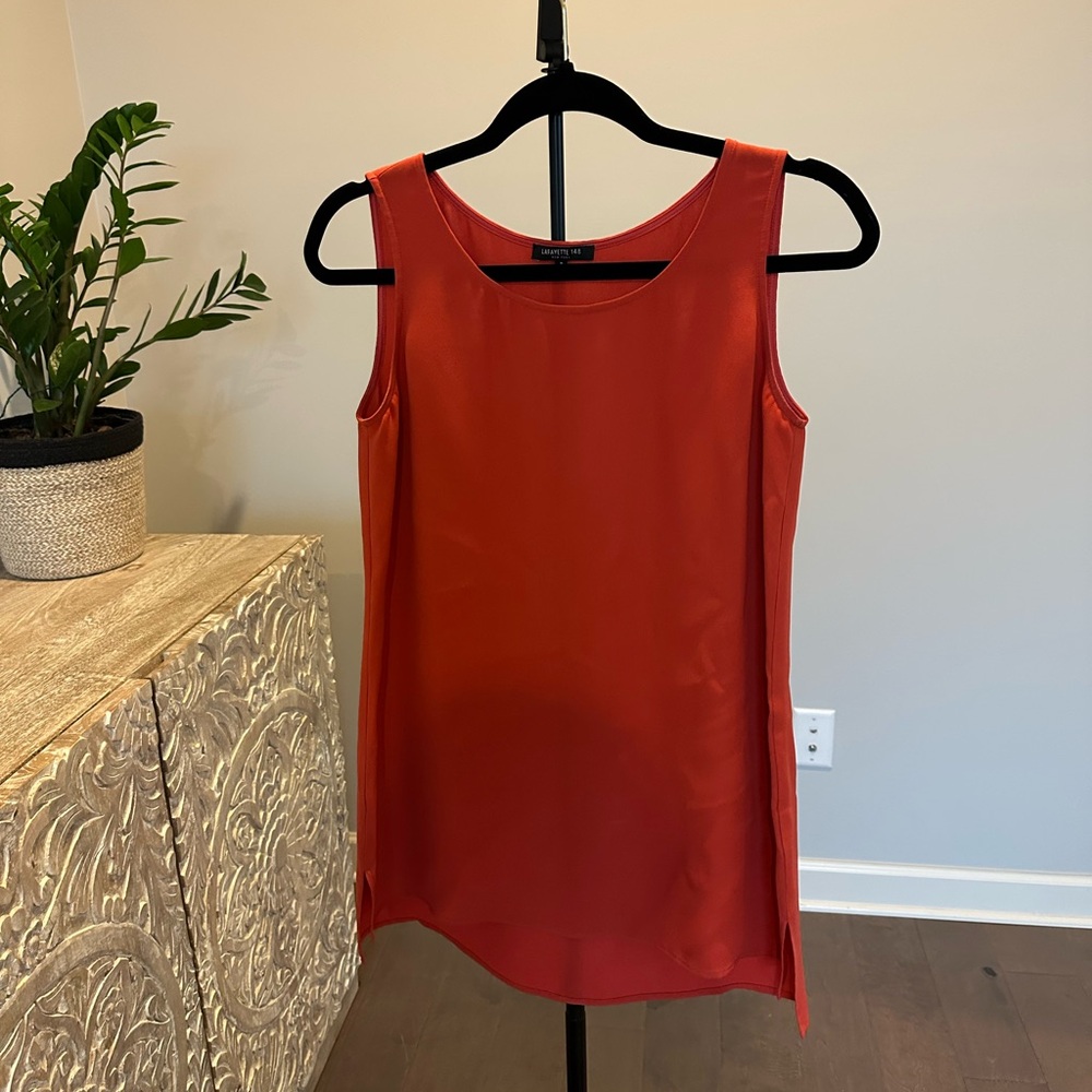 Lafayette 148 New York Vibrant Red Tank Top